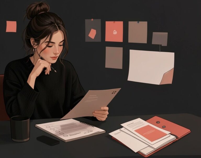 illustration about a freelancer preparing to start a client project